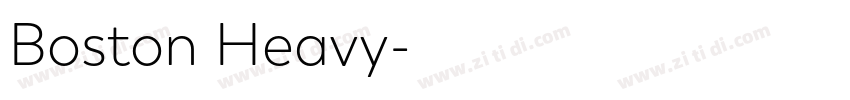 Boston Heavy字体转换